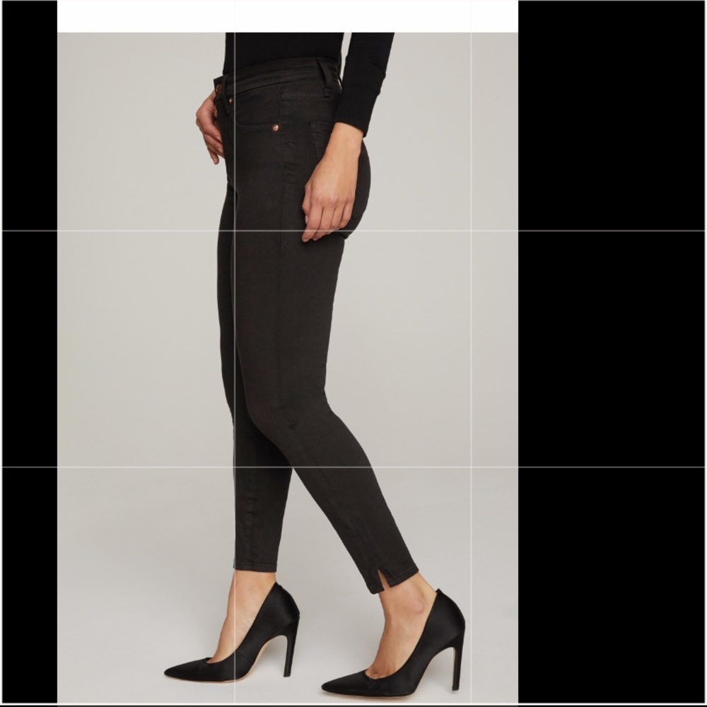 Good American Good Waist Crop Black Jeans